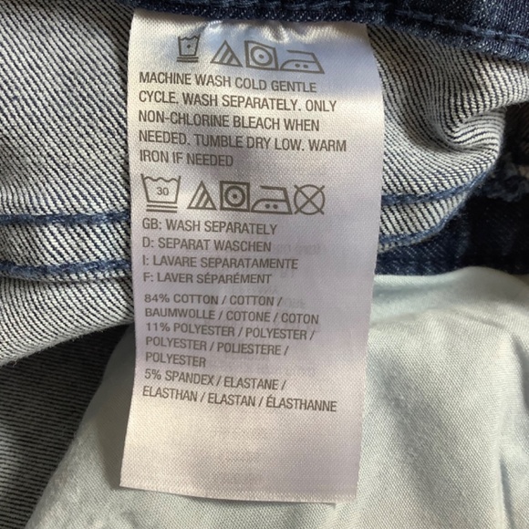 G.I.L.I Boho Retro Dual Stretch Button Flare Jeans Medium Blue Wash SZ 12 - Picture 16 of 16